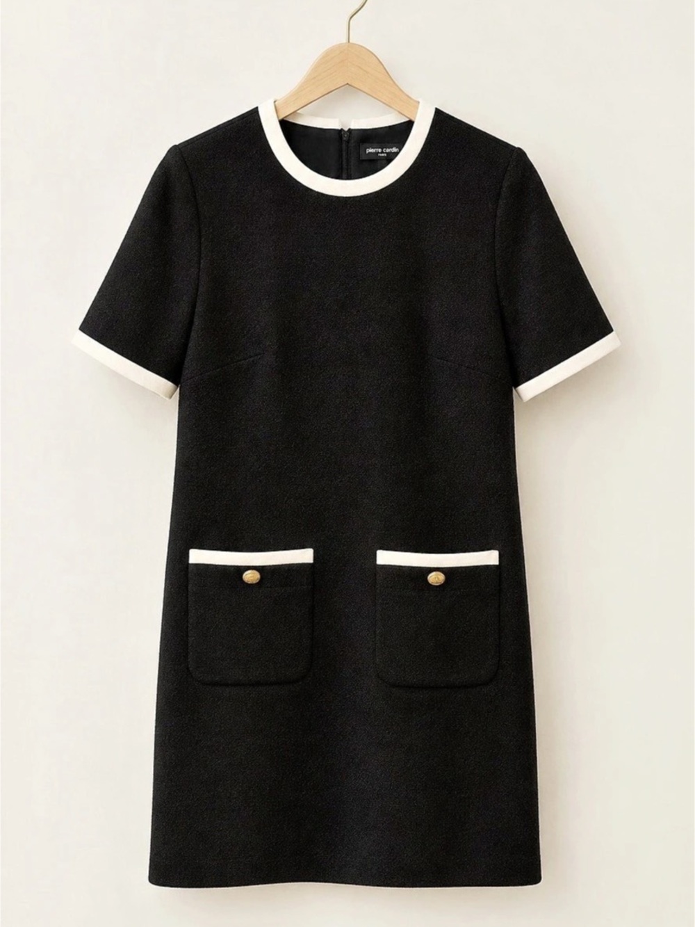 Judith & Charles Contrast Piping Short Dress Mini Dress Size 8